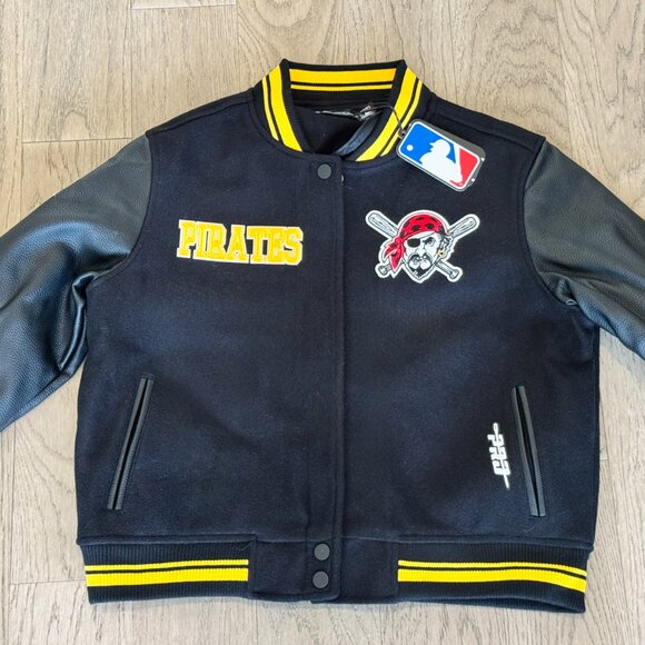 NWT Premium Women's Pro Standard Pittsburgh Pirates MLB Classic Varsity Jacket - Picture 2 of 3